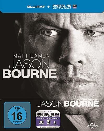 Jason Bourne - Matt Damon - Steelbook - Blu-ray - NEU
