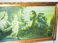 Bild - Druck - Heiligenbild - Maria + Josef + Jesus Kind...