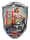 Blechschild - Wandschild - PinUp Girl betankt Motorrad- Motor Gas Cycles - 35 cm