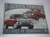 Blechschild - Ford - F-Series Pick-up Trucks - Decades of...