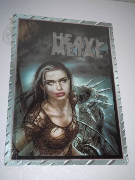 Blechschild - Heavy Metal - Girl - 29 x 42 cm