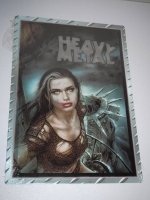 Blechschild - Heavy Metal - Gothic Style Girl