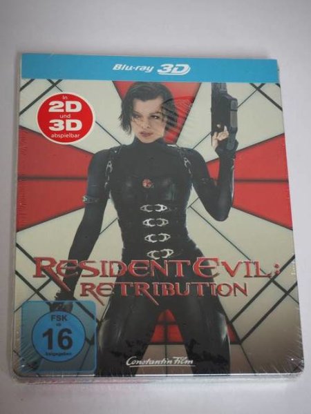Resident Evil: Retribution - Steelbook - 2D + 3D Blu-ray - NEU