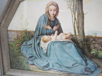 Bild - Druck - Heiligenbild - Maria mit Jesus Kind - 8...