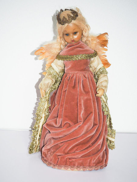 Engel - Rauschgoldengel - Alt - Kleid in Altrosa - 45 cm