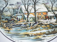 Sammelteller - Wandteller - Winter in the Country - Grist Mill - Vohenstrauss