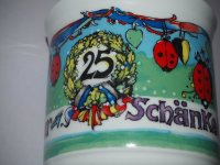 Käfer - Tasse - Haferl - 25 Jahre Käfer Schänke - R. Stöckl