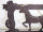 Wandschild - Wandbild - Pferd - Western - Gusseisen - 28 x 21 cm