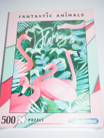 Puzzle - Fantastic Animals - Flamingos - Clementoni - 500...
