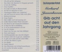 Gerhard Jussenhoven - Gib Acht auf Den Jahrgang - CD