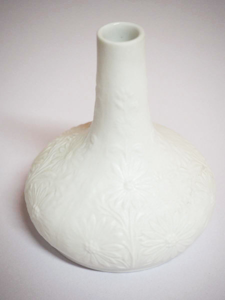 Vase - Bisquit - Edelstein - 9  cm