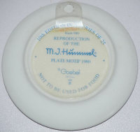 Teller - Mini Jahresteller - Hummel - 1980 - Ø 8 cm