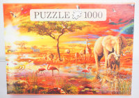 Puzzle - Savanna Pool - Elefant - Innovakids - 1000 Teile...