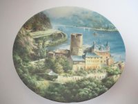 Sammelteller - Wandteller - Die schönsten Burgen am Rhein - Burg Katz