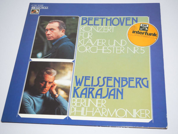 Beethoven - Konzet für Klavier & Orchester Nr. 5 - Karajan / Weissenberg - LP