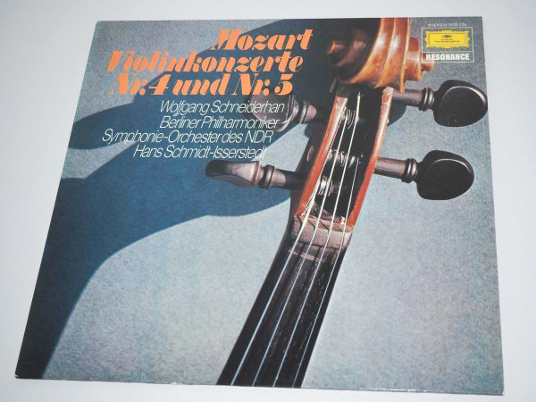 Mozart - Violinkonzerte Nr. 4 und Nr. 5 - Wolfgang Schneiderhan - LP