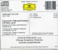 Itzhak Perlman - Elgar: Violin Concerto B minor op. 61 - CD