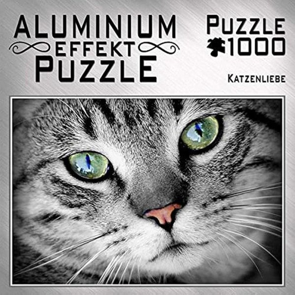 Puzzle - Katzenliebe - Aluminum Effekt - M.I.C. Günther - 1000 Teile
