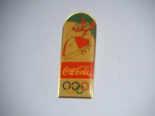 Pin - Coca Cola - Olympia - Eisbären im Bob