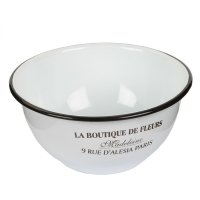 Schüssel aus Emaille - La Boutique de Fleurs - Vintage