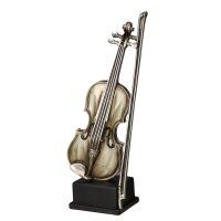 Figur - Geige - Antik-Silber - 12 cm