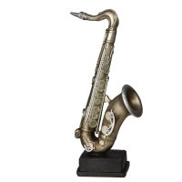 Figur - Saxophon - Antik-Silber - 12 cm