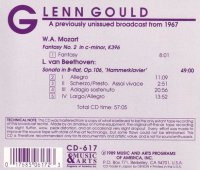 Glenn Gould - Mozart / Beethoven - Fantasia K396 / Sonata...