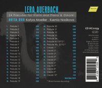 Lera Auerbach - 24 Preludes for Violin and Piano &...