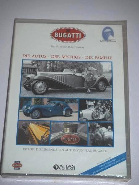 Bugatti - Die Autos - Der Mythos - Die Familie - Atlas Verlag - DVD - NEU