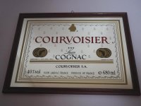 Bild - Spiegelbild - Courvoisier Cognac - Holzrahmen -...