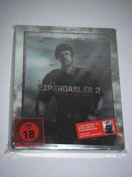 The Expendables 2 - Limited Lenticular Steelbook Uncut Edition - Blu-ray - NEU