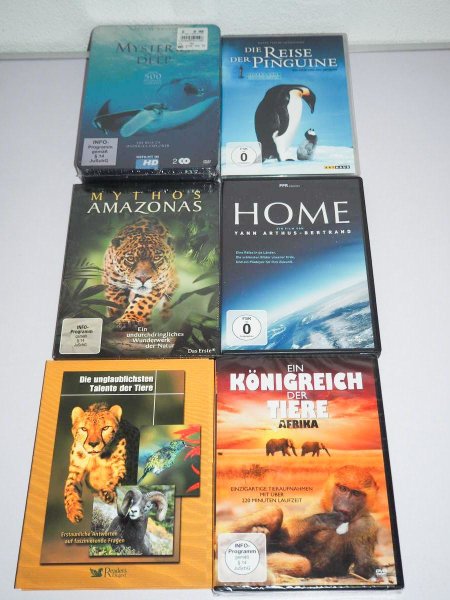 DVD Sammlung - Tier Dokumentationen - ca. 1200 Minuten - teilweise NEU