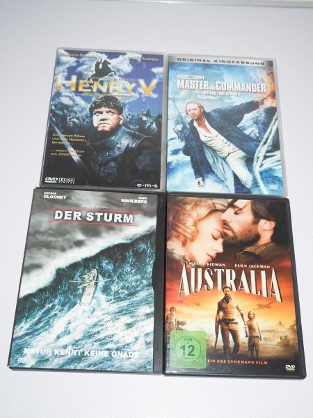 Henry V + Der Sturm + Australia + Master and Commander - DVD Set