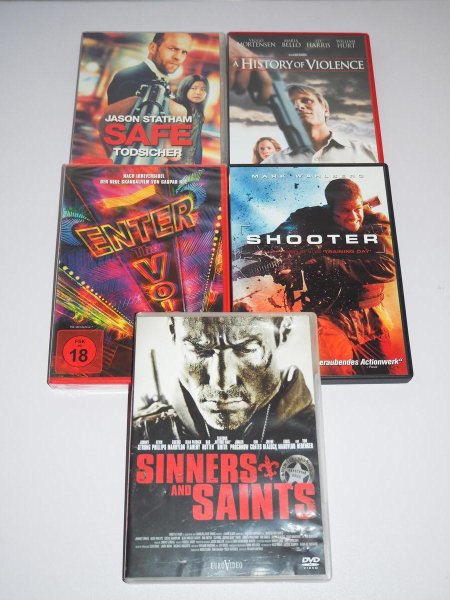 A History of Violence + Shooter + Sinners and Saints u.a. - DVD Set