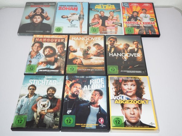 DVD Sammlung - Komödie - Hangover, Stichtag, Männertip, Ride Along u.a. 10 Stück