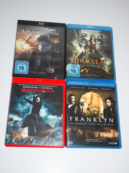 I, Frankenstein + Dracula Prince of Darkness + A. Lincoln Vampirjäger + Franklyn