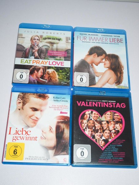Eat Pray Love + Valentinstag + Liebe gewinnt + Für immer Liebe - Blu-ray