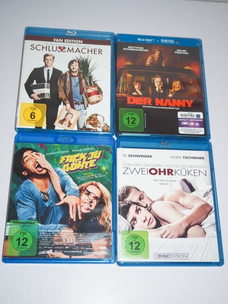 Schlussmacher + Der Nanny + Fack Ju Göhte + Zweiohrküken - Blu-ray