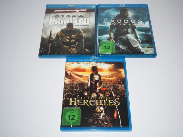 Ironclad + Exodus + The Legend of Hercules - Blu-ray