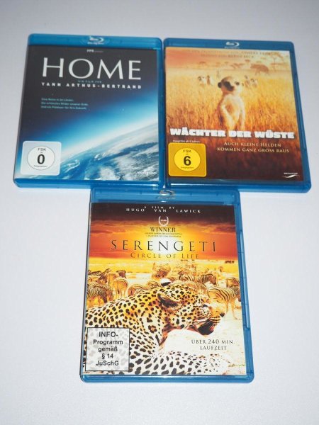 Home (Arthus-Bertrand) + Serengeti Circe of Life + Wächter der Wüste - Blu-ray