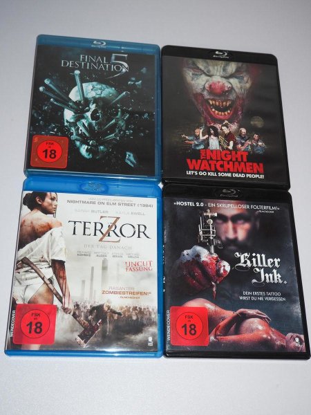 Final Destination 5 + Night Watchmen +Terror Z + Killer Ink - Blu-ray