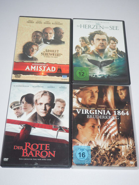 Der Rote Baron + Virginia 1864 + Amistad + Im Herzen der See - DVD Set